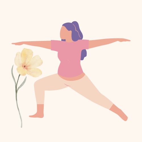 Hatha Yoga Femme Posture du guerrier 1